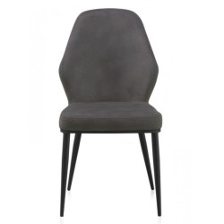 SILLA TAPIZADA GRIS CLARO MODELO ARIF 48X59X93