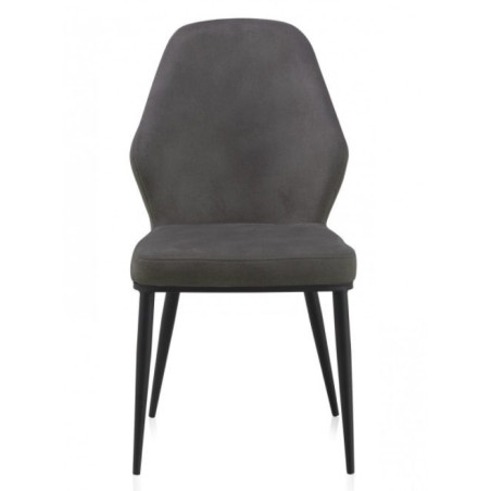 SILLA TAPIZADA GRIS CLARO MODELO ARIF 48X59X93