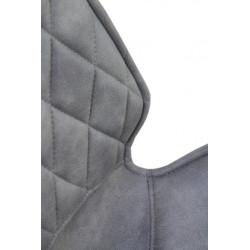SILLA TAPIZADA GRIS OSCURO MODELO DORUK