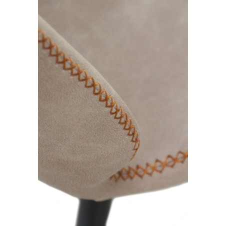 SILLA TAPIZADA COLOR MARRÓN MODELO VELIT 44X53X81