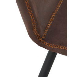 SILLA TAPIZADA COLOR BEIGE MODELO VELIT 44X53X81