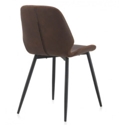 SILLA TAPIZADA COLOR BEIGE MODELO VELIT 44X53X81