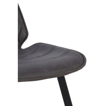 SILLA TAPIZADA GRIS CLARO MODELO DORUK