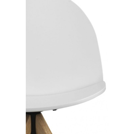 SIILA MADERA LACADA BLANCA GIRATORIA MODELO IGLU