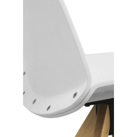 SIILA MADERA LACADA BLANCA GIRATORIA MODELO IGLU