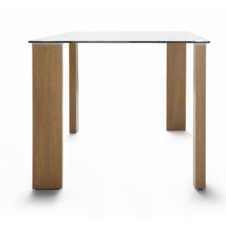Mesa Comedor Modelo Basico Cristal Templado - 140x80 - Distintos Colores