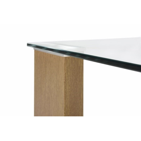 Mesa Comedor Modelo Basico Cristal Templado - 140x80 - Distintos Colores
