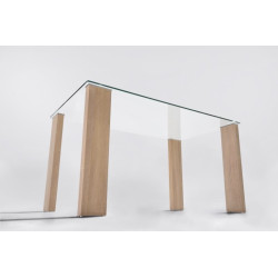 Mesa Comedor Modelo Basico Cristal Templado - 140x80 - Distintos Colores