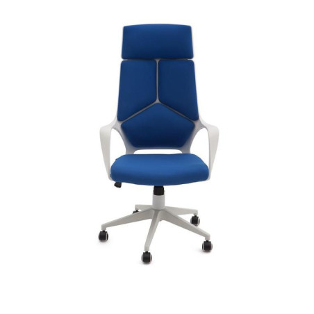 SILLA OFICINA MODELO RON TAPIZADO AZUL