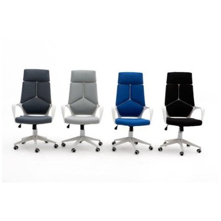 SILLA OFICINA MODELO RON TAPIZADO AZUL