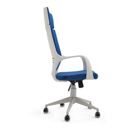 SILLA OFICINA MODELO RON TAPIZADO AZUL