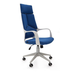 SILLA OFICINA MODELO RON TAPIZADO AZUL