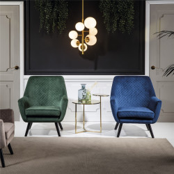 BUTACA MODELO 893 TERCIOPELO AZUL