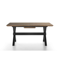 MESA COMEDOR EXTENSIBLE 109 MADERA CHAPADA 160(200)x90