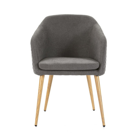 SILLA COMEDOR MODELO DC-511 TELA GRIS CLARO