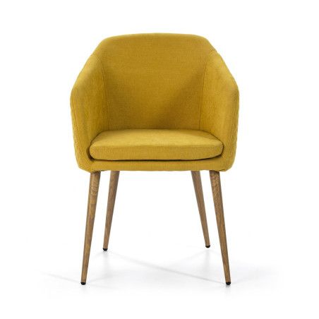 SILLA COMEDOR MODELO DC-511 TELA AMARILLO