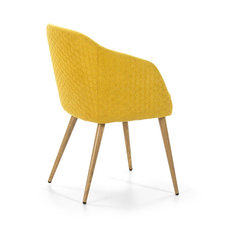 SILLA COMEDOR MODELO DC-511 TELA AMARILLO