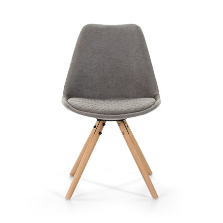 SILLA COMEDOR MODELO 523 TELA GRIS CLARO