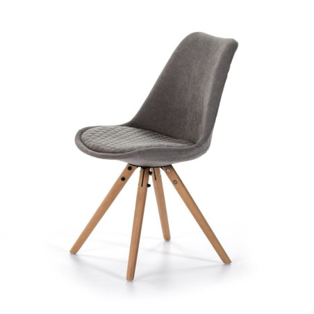 SILLA COMEDOR MODELO 523 TELA GRIS CLARO