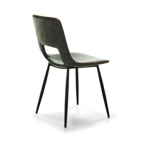 SILLA COMEDOR MODELO 120 POLIPIEL GRIS