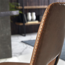 SILLA COMEDOR MODELO 120 POLIPIEL GRIS