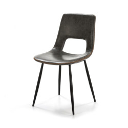 SILLA COMEDOR MODELO 120 POLIPIEL VERDE