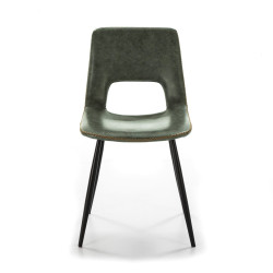 SILLA COMEDOR MODELO 120 POLIPIEL VERDE