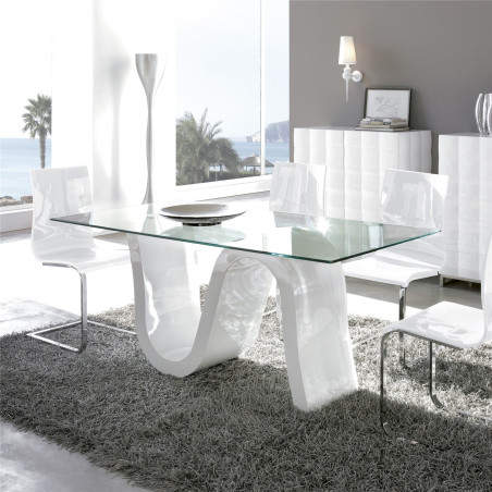MESA COMEDOR MODELO 04 CRISTAL TEMPLADO 180X90