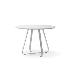 MESA COMEDOR REDONDA MODELO 13 BLANCA 100X75