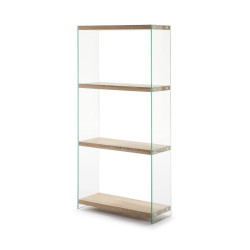 ESTANTERÍA SIDNEY SH-165 CRISTAL COLOR ROBLE