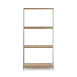 ESTANTERÍA SIDNEY SH-165 CRISTAL COLOR ROBLE