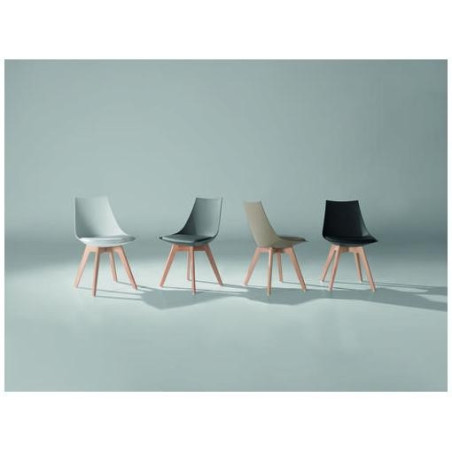 Silla Comedor Estilo Nórdico Modelo Aday - Varios Colores