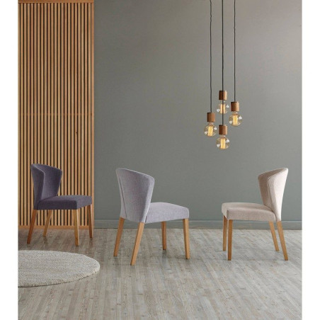 Silla Comedor Aliana - Color Gris Claro