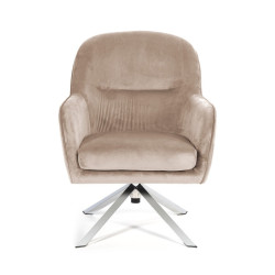 BUTACA QH-246 TERCIOPELO TOPO