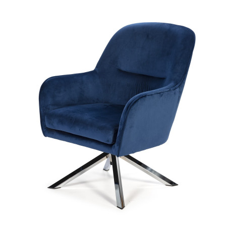BUTACA QH-246 TERCIOPELO AZUL