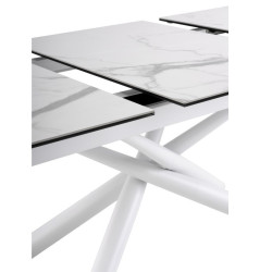 MESA COMEDOR EXTENSIBLE NESSON BLANCO - 180(237)x95