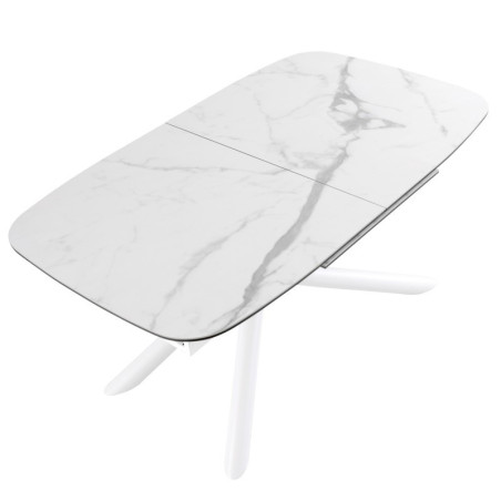 MESA COMEDOR EXTENSIBLE NESSON BLANCO - 180(237)x95