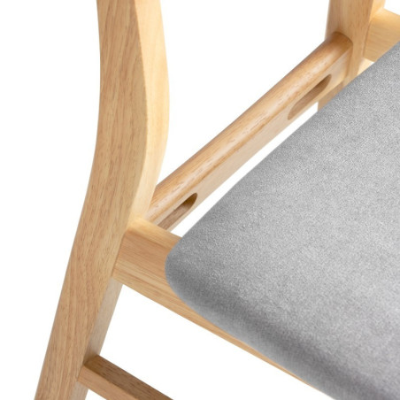 SILLA VIVI COLOR ROBLE GRIS CLARO