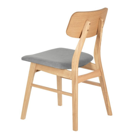 SILLA VIVI COLOR ROBLE GRIS CLARO