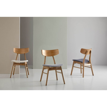 SILLA VIVI COLOR ROBLE GRIS CLARO