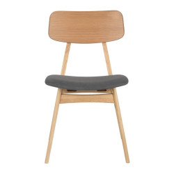 SILLA VIVI COLOR ROBLE GRIS OSCURO