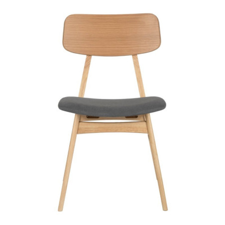 SILLA VIVI COLOR ROBLE GRIS OSCURO
