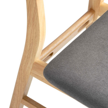 SILLA VIVI COLOR ROBLE GRIS OSCURO