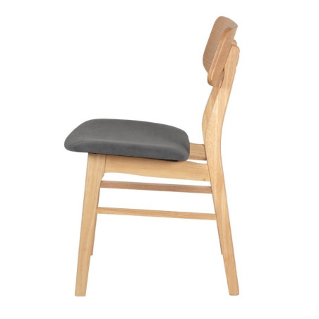 SILLA VIVI COLOR ROBLE GRIS OSCURO
