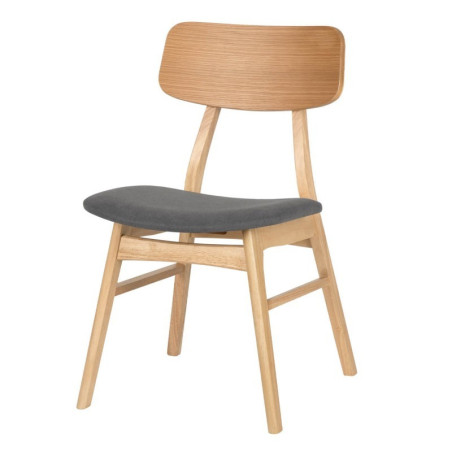 SILLA VIVI COLOR ROBLE GRIS OSCURO
