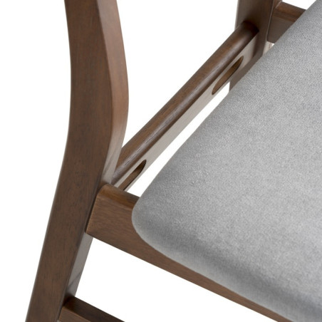 SILLA VIVI COLOR NOGAL GRIS CLARO