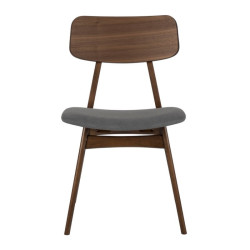 SILLA VIVI COLOR NOGAL GRIS OSCURO