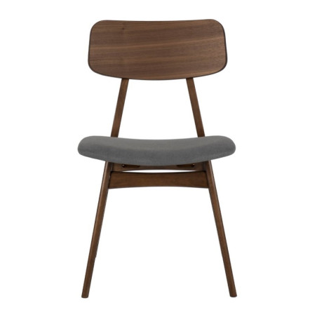 SILLA VIVI COLOR NOGAL GRIS OSCURO