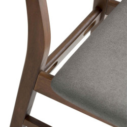SILLA VIVI COLOR NOGAL GRIS OSCURO