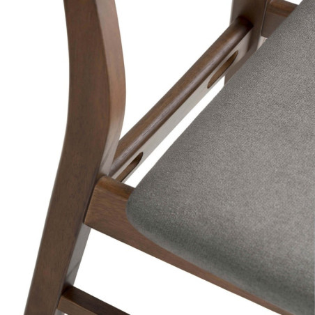 SILLA VIVI COLOR NOGAL GRIS OSCURO